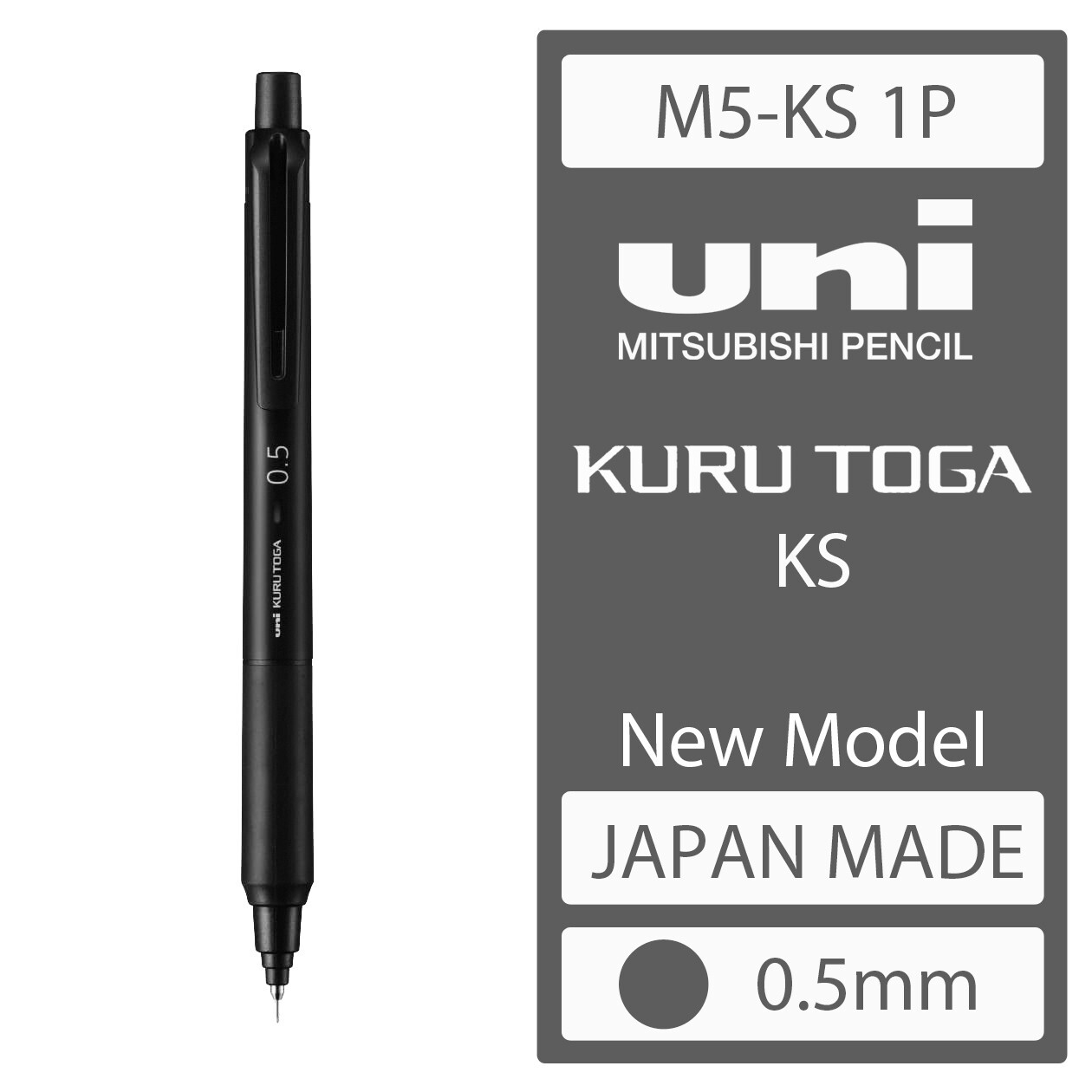 MItsubishi Uni-Ball KURU TOGA “KS” Mechanical Pencil 0.5mm