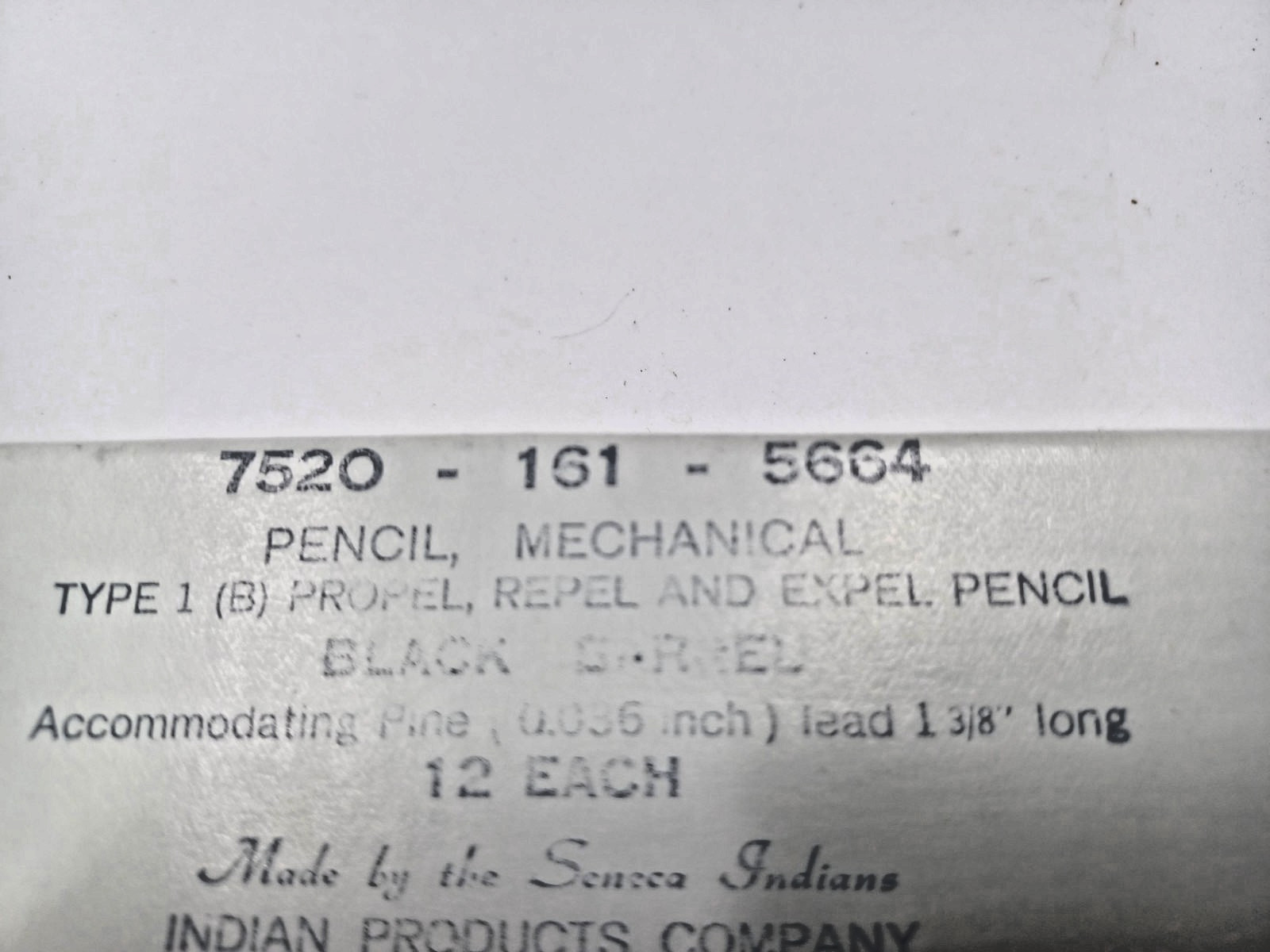 Vintage Old U.S. Govt Mechanical Pencils made by Indian Products Co Seneca Tribe