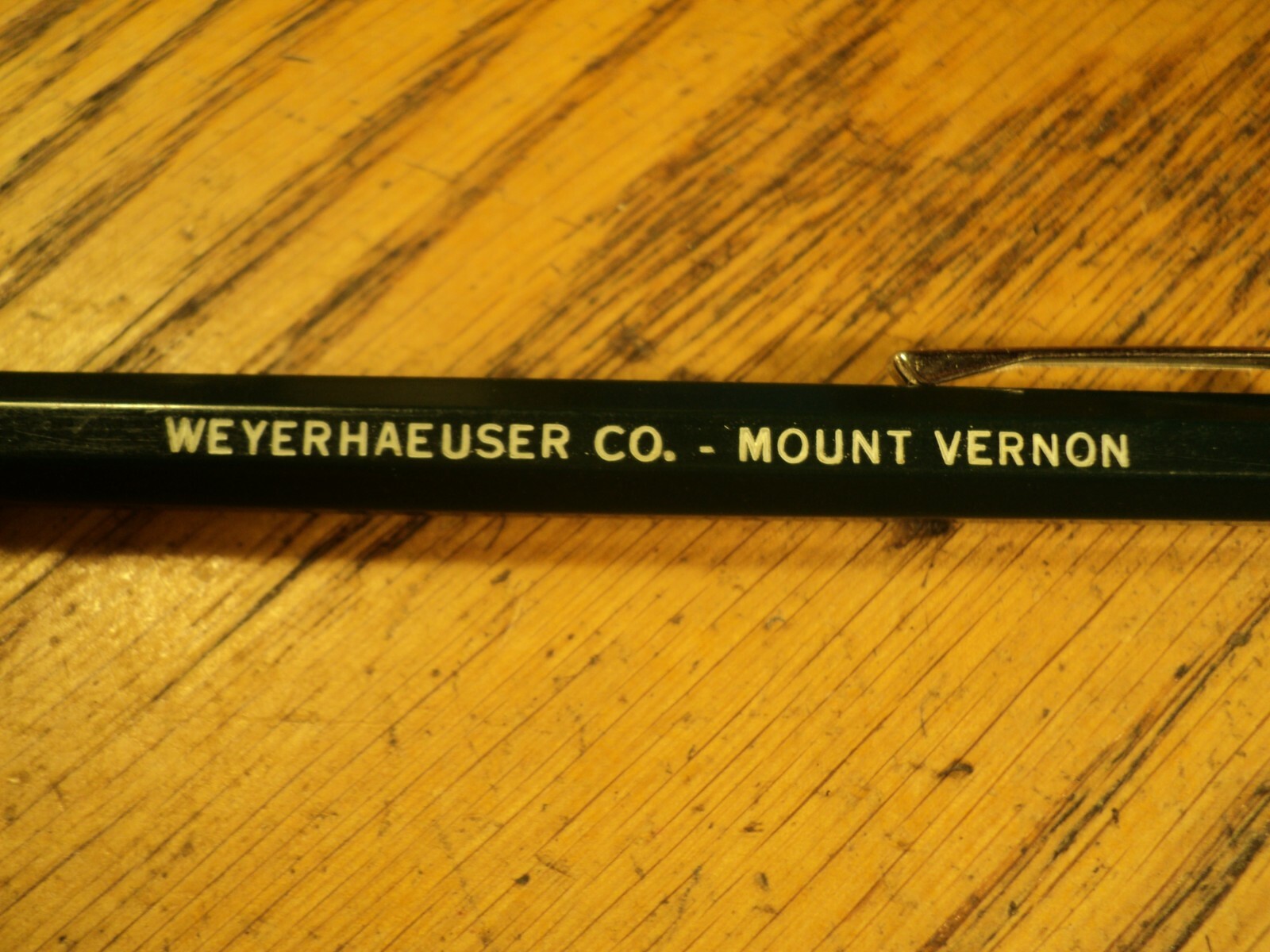 Vintage Autopoint Mechanical Pencil Advertising Weyerhaeuser Co Mount Vernon