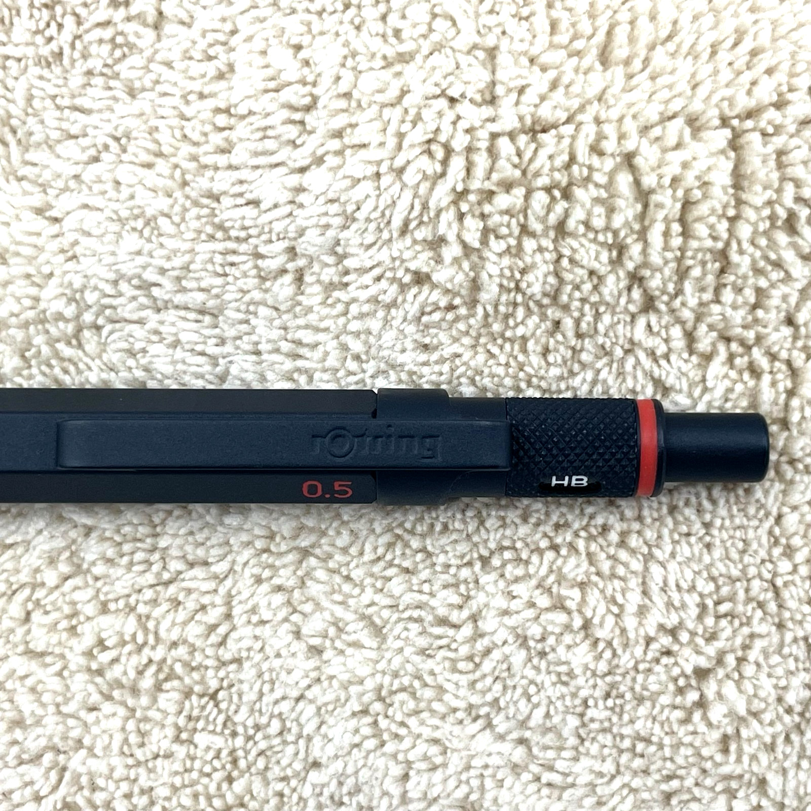 Vintage rOtring 600 Black 0.5mm Mechanical Pencil No Logo Rare Japan