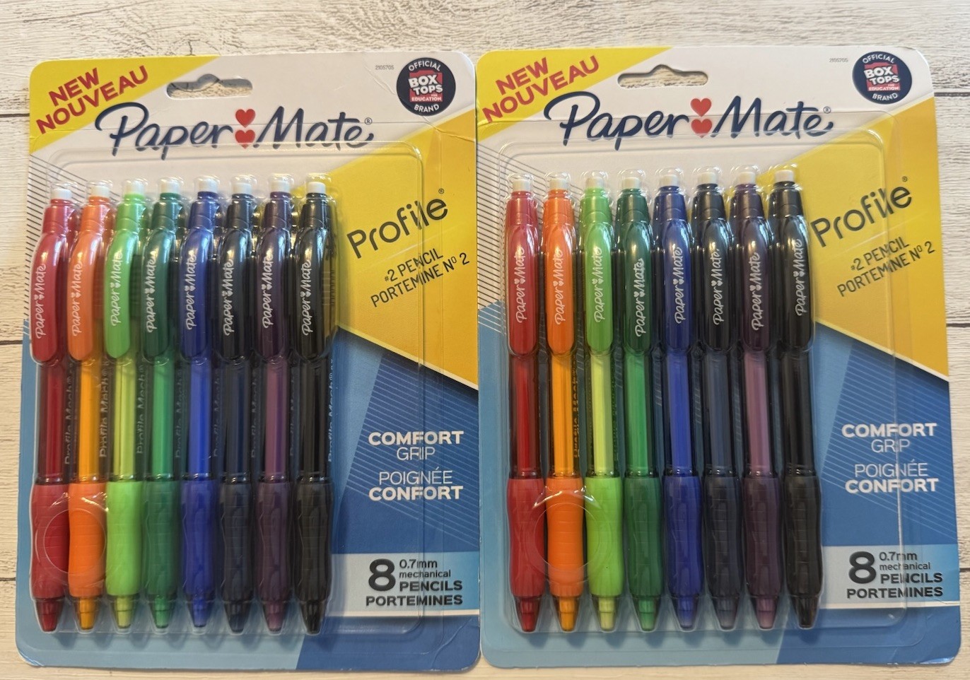 Paper Mate Profile #2 Mechanical Pencil 0.7mm Comfort Grip 2 Packs ! 16 Total