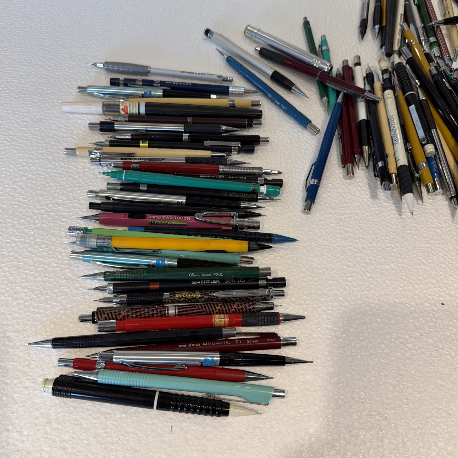 Vintage Lot of 205 Drafting Mechanical Pencils with Leads JAPAN Germany Etc