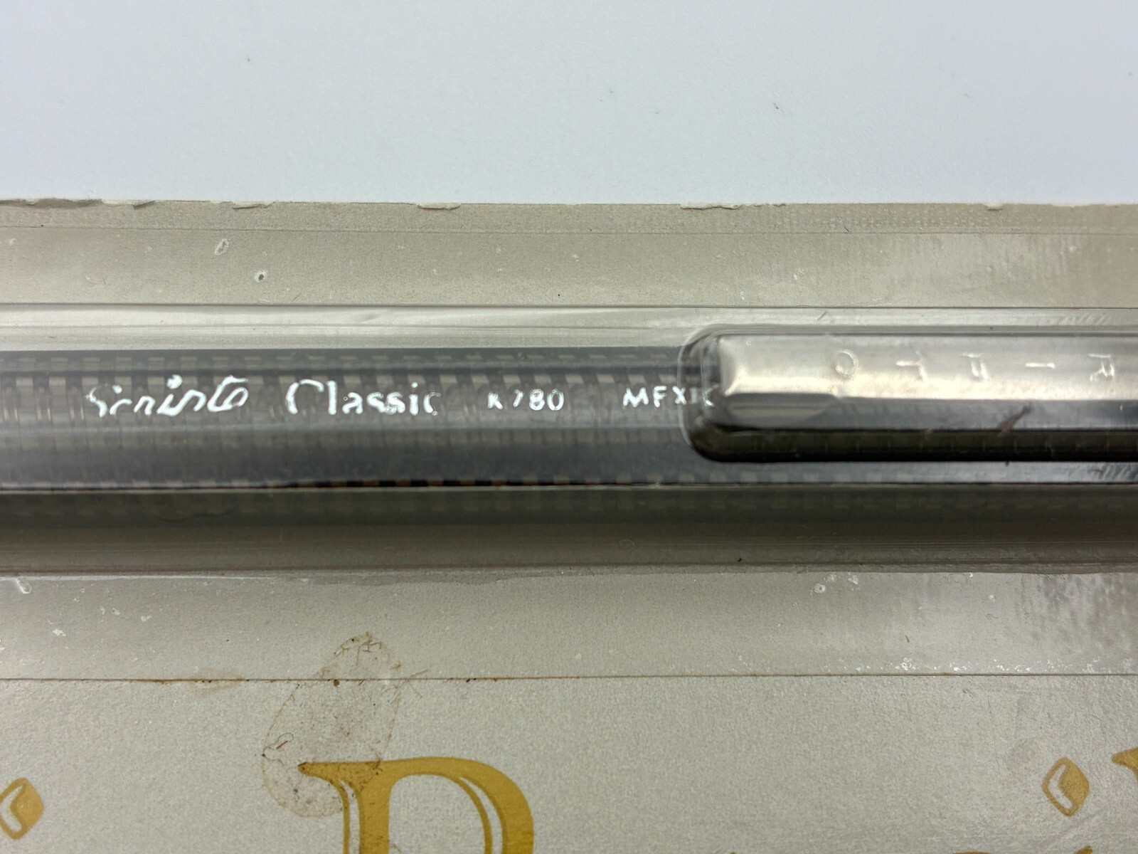 Vintage SCRIPTO Classic K780 Translucent Mechanical Pencil Gray 1989 Twist
