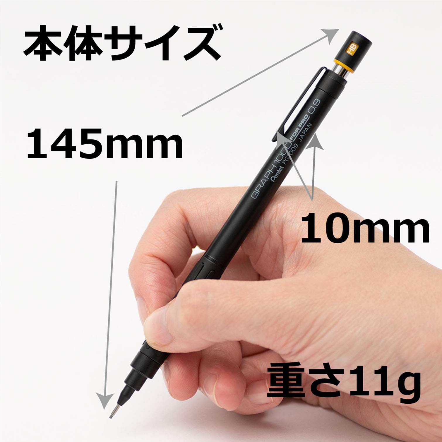 Mechanical Pencil 0.9mm Graph 1000 for Pro Drafting Stationery Japan 1 Pack