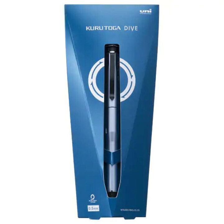 Uni Kuru Toga Dive Mechanical Pencil Cascade Blue Limited Auto Lead 0.5mm Japan