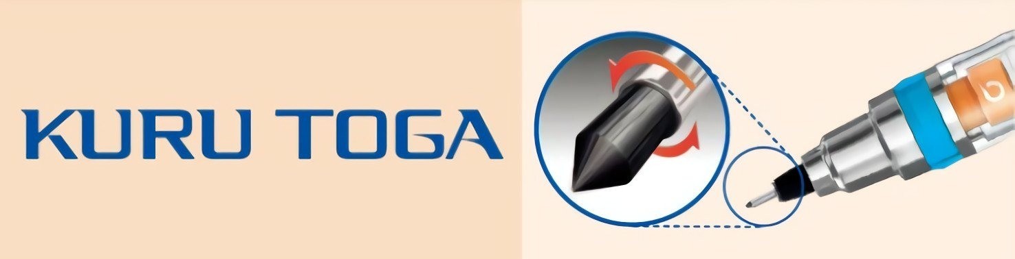 Kuru Toga Mechanical Pencil 0.5mm – Auto Lead Rotation – 3-Pack
