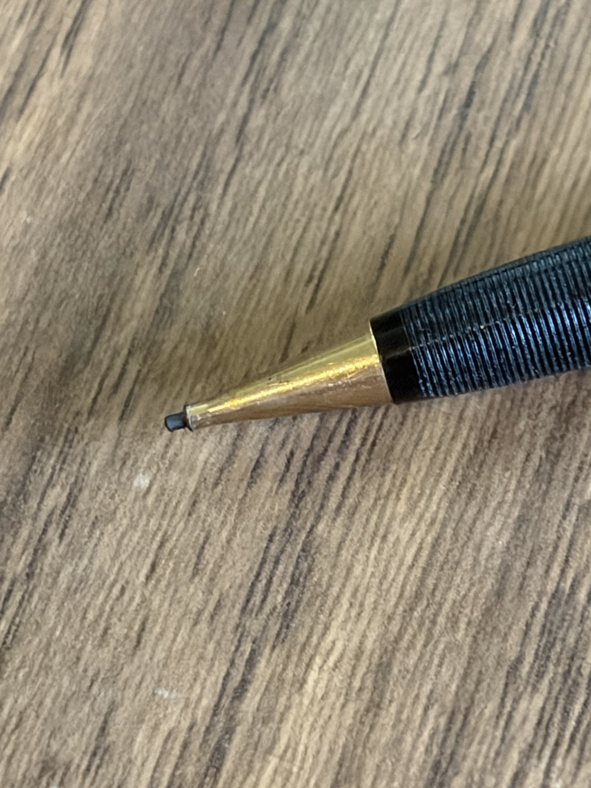 Vintage Sheaffer Mechanical Pencil, Black w/ Gold Trim – Works