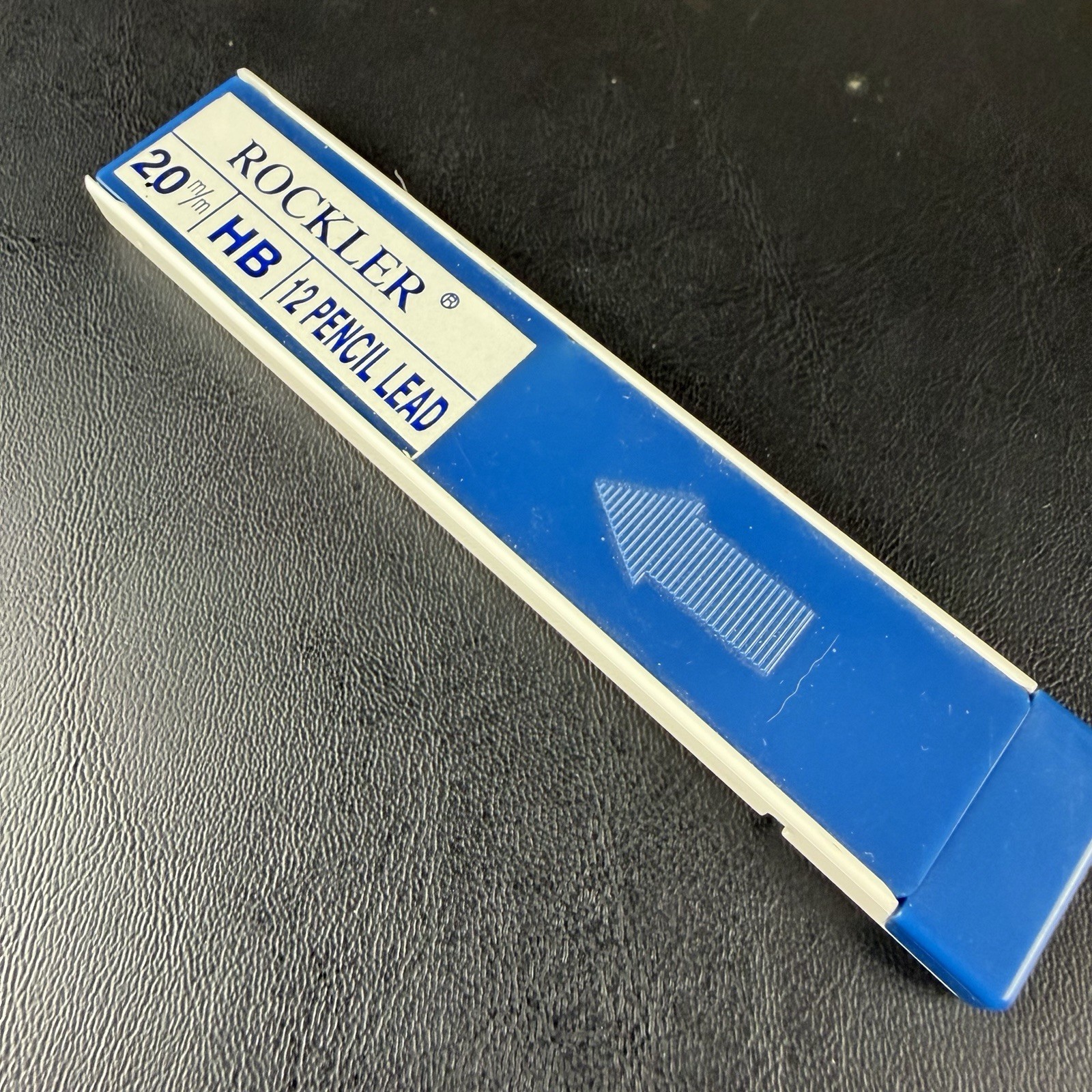 Vintage Rockler 2.0mm HB Mechanical Pencil Lead Refill 12 Leads w/ Case USA
