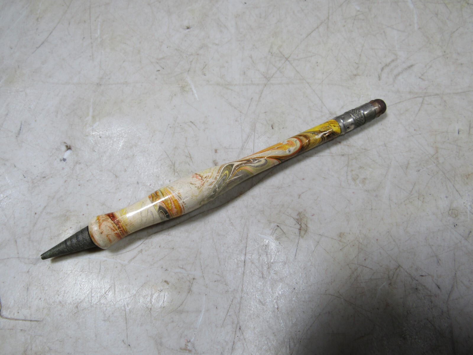 Vintage/Antique Zaner-Bloser Wooden Multicolor Design Mechanical Pencil Works
