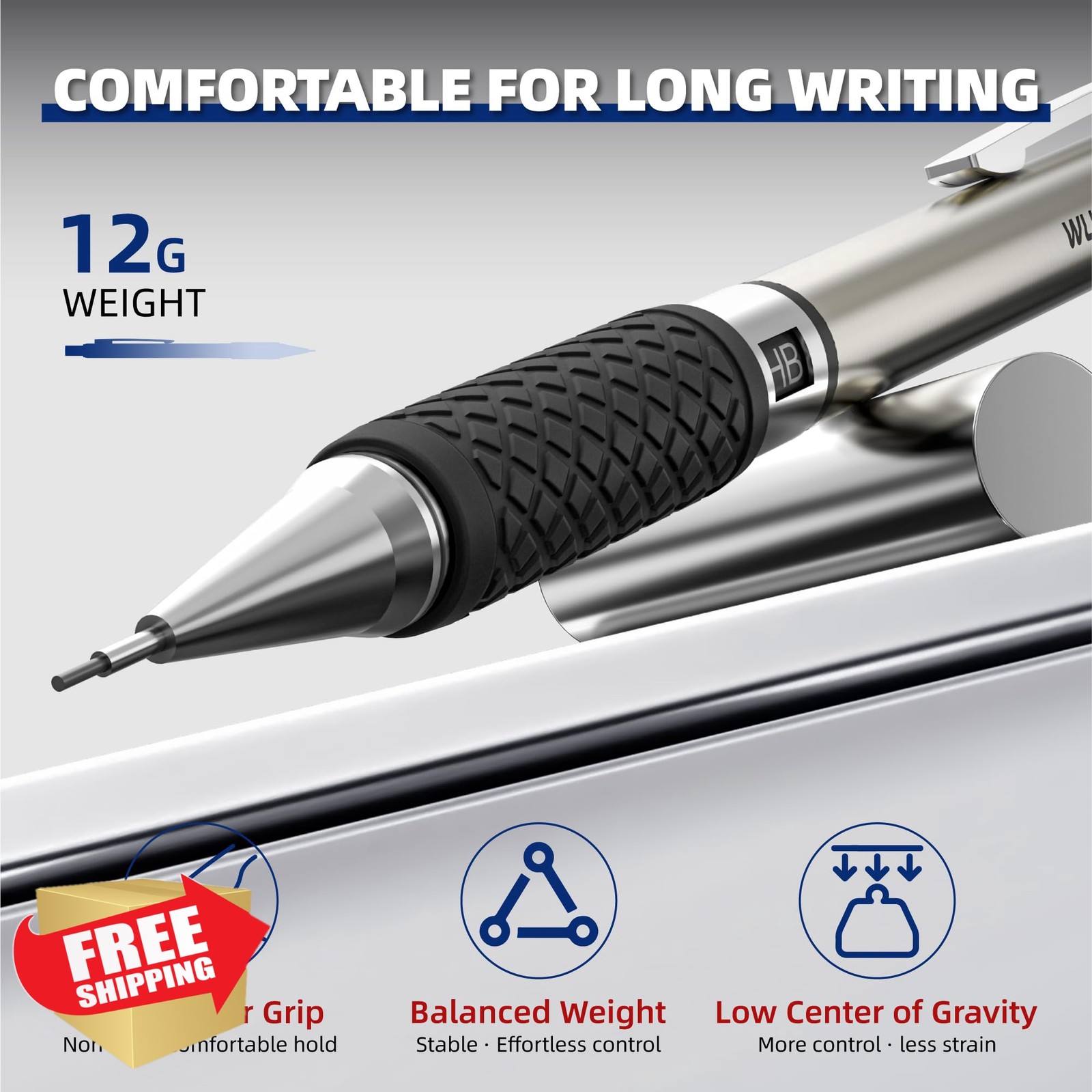 WUO 6 Pack 0.5mm Mechanical Pencils Set