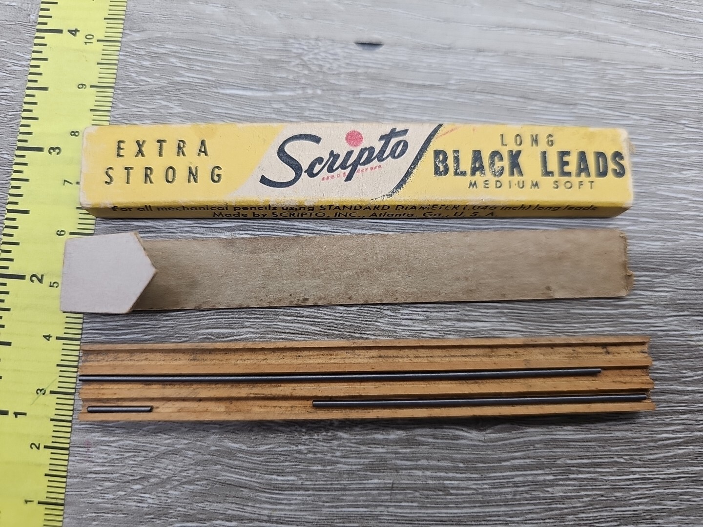 Vintage Eversharp Skyline Repeater Clutch Mechanical Pencil Scripto Lead Package