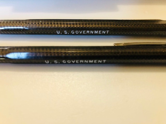 2 Vintage Skilcraft US Government Mechanical Pencils Type Ia Black NOS