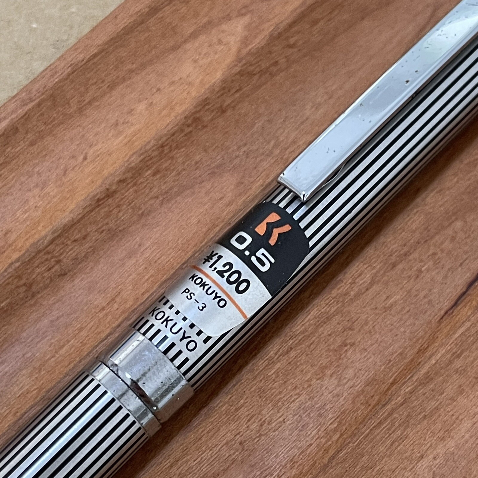 Kokuyo Mechanical Pencil Black Stripe Body Knock 0.5 mm Made in Japan