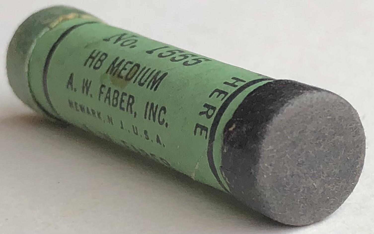 Vintage A. W. FABER Columbus Mechanical Lead HB Medium Black 1.18mm NOS 12pk USA