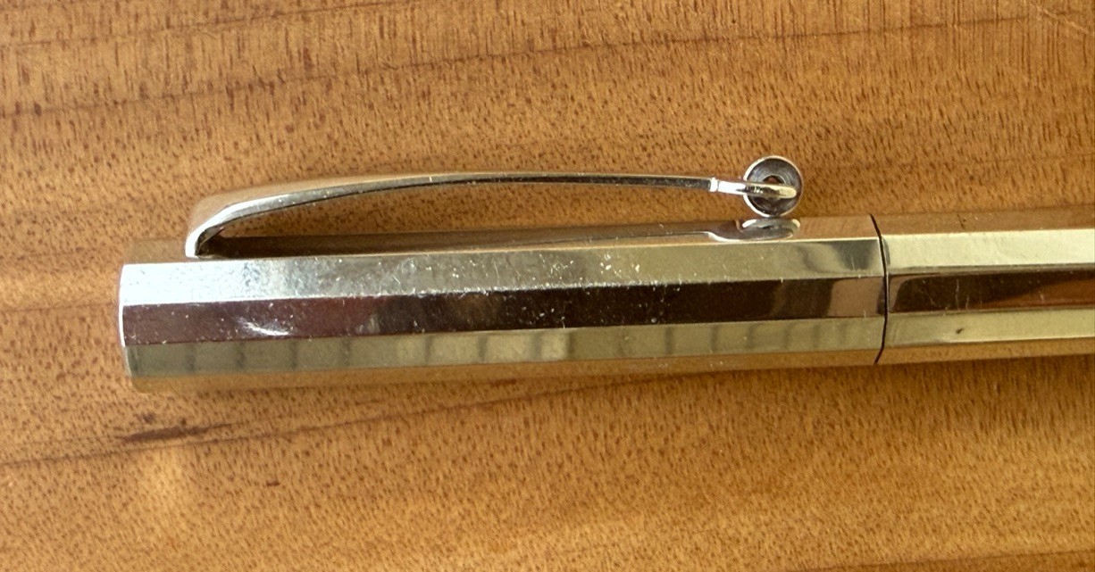 Vintage Omas 12 Side Faceted Sterling Silver Mechanical Pencil Made in Italy
