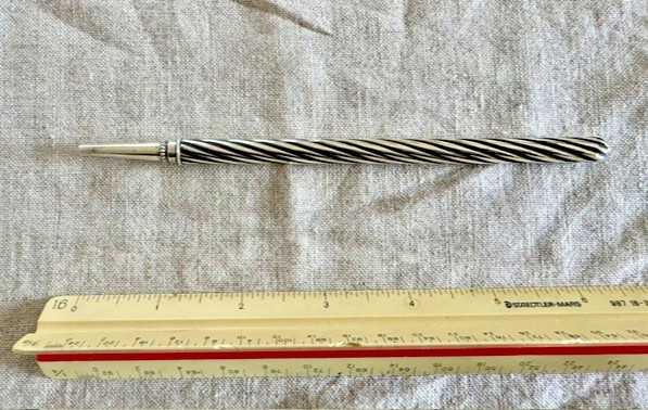 Black Starr & Frost sterling silver vintage pencil