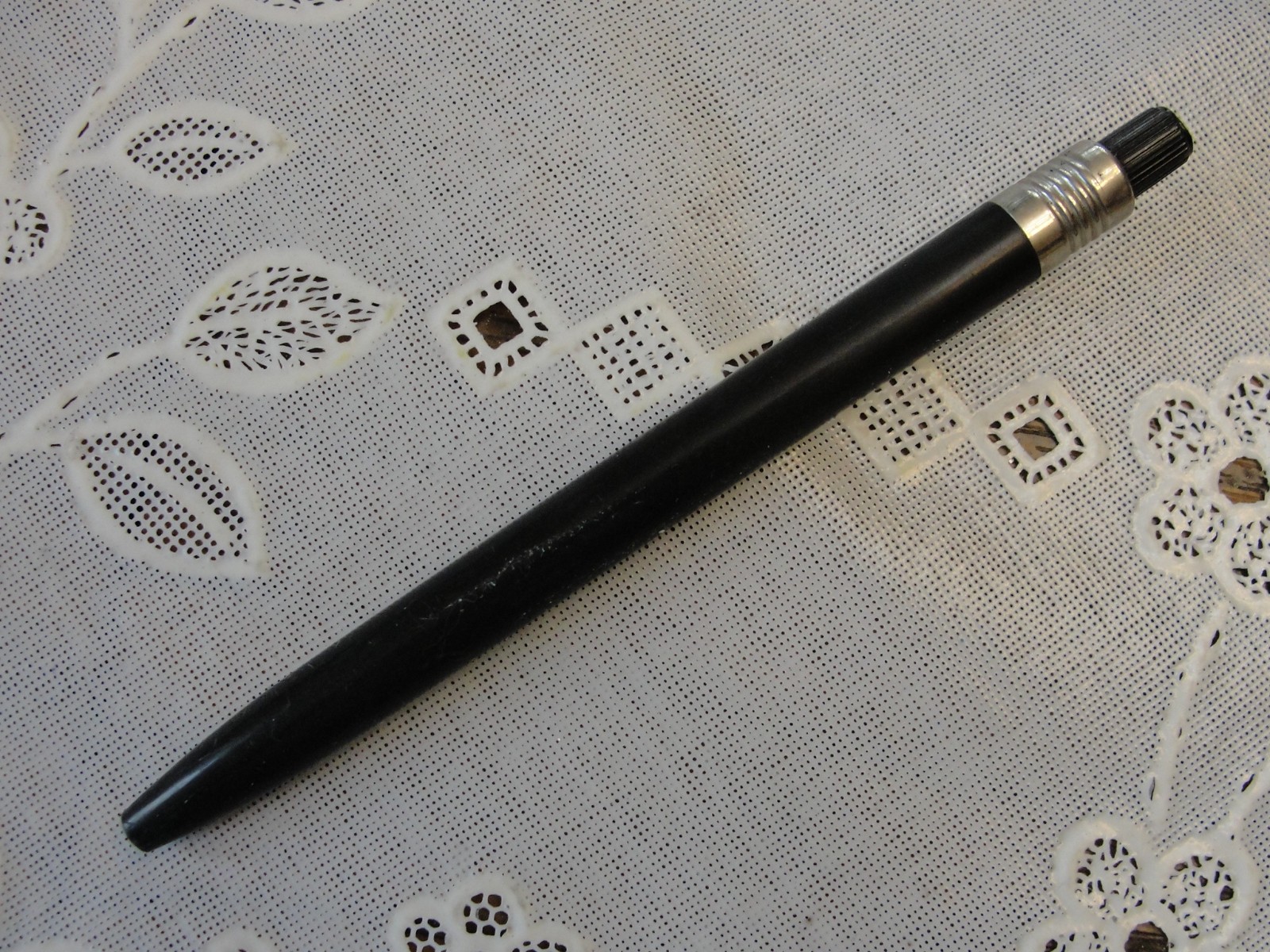 Vintage SCRIPTO Black Crayon Marker W/Sealed NOS Crayon Marker Leads
