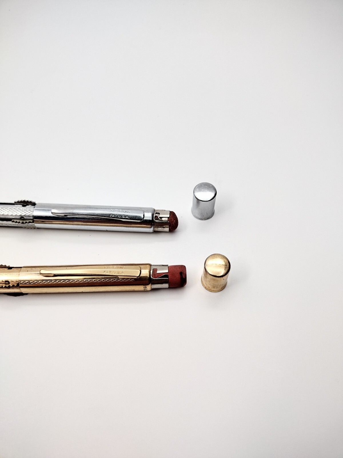 Vintage Norma 10K Rolled Gold & Silver Tone 4 Color Mechanical Pencil