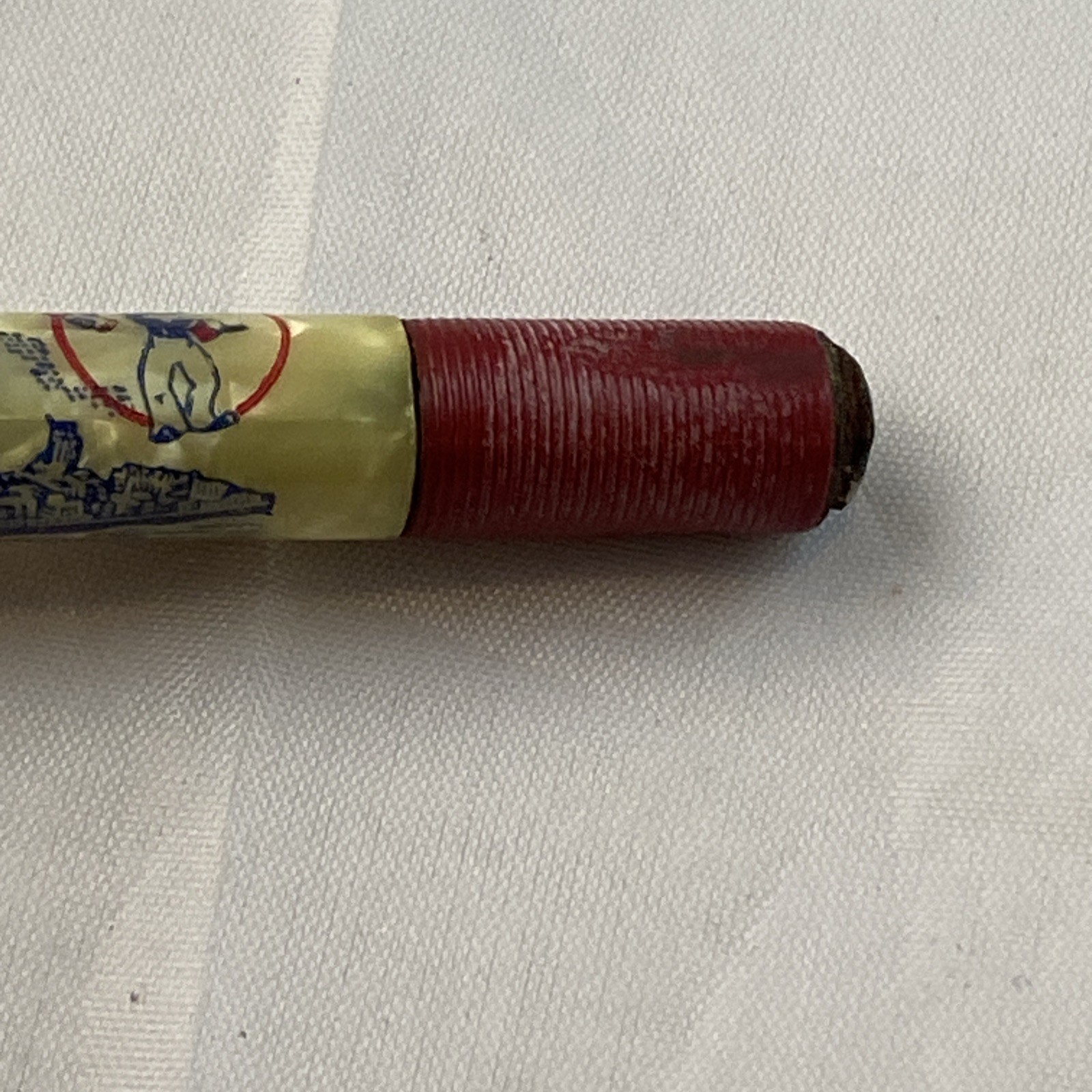 Sheaffer Pearlie Utility Red & Pearl Fineline USS Volelgesang DD-862 Pencil