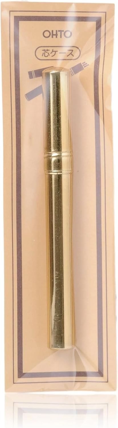 OHTO Brass Pencil Auto Lead Case Container Storage SPC-350 Gold Japan