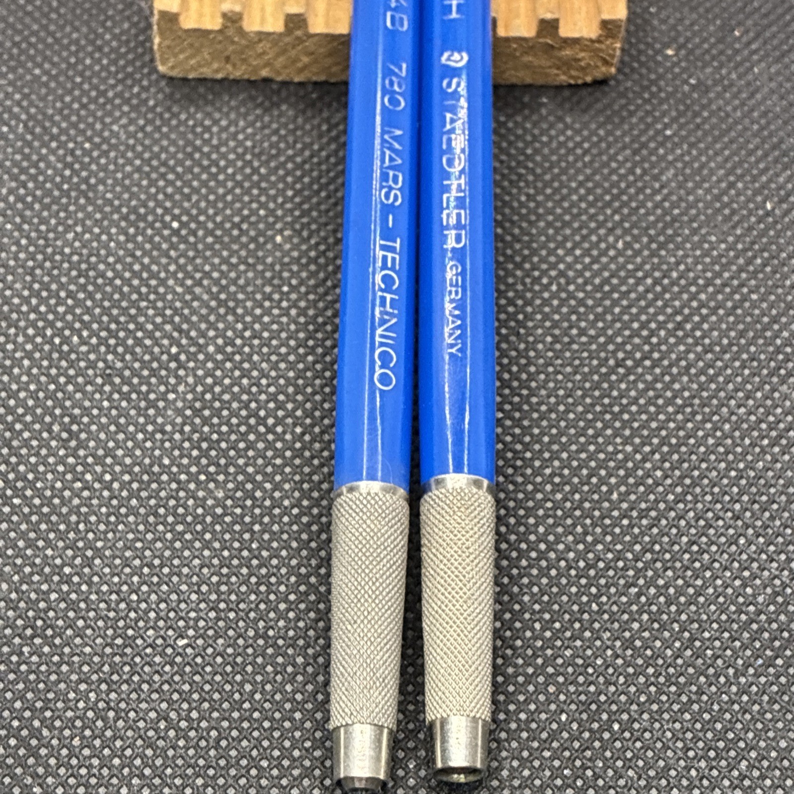 TWO Vintage Staedtler Mars 780 5H 4B Technical Mechanical Drafting Germany Drwr4