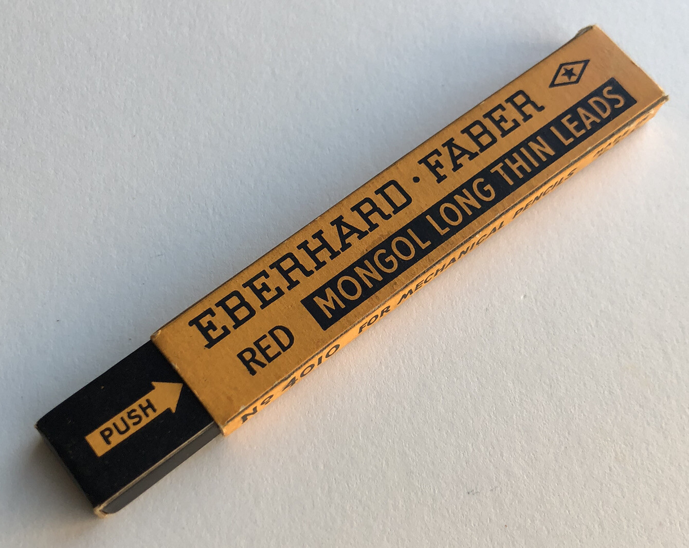 Vintage Eberhard Faber MONGOL 1.18mm Pack Of 4 Red Mechanical Pencil Lead USA