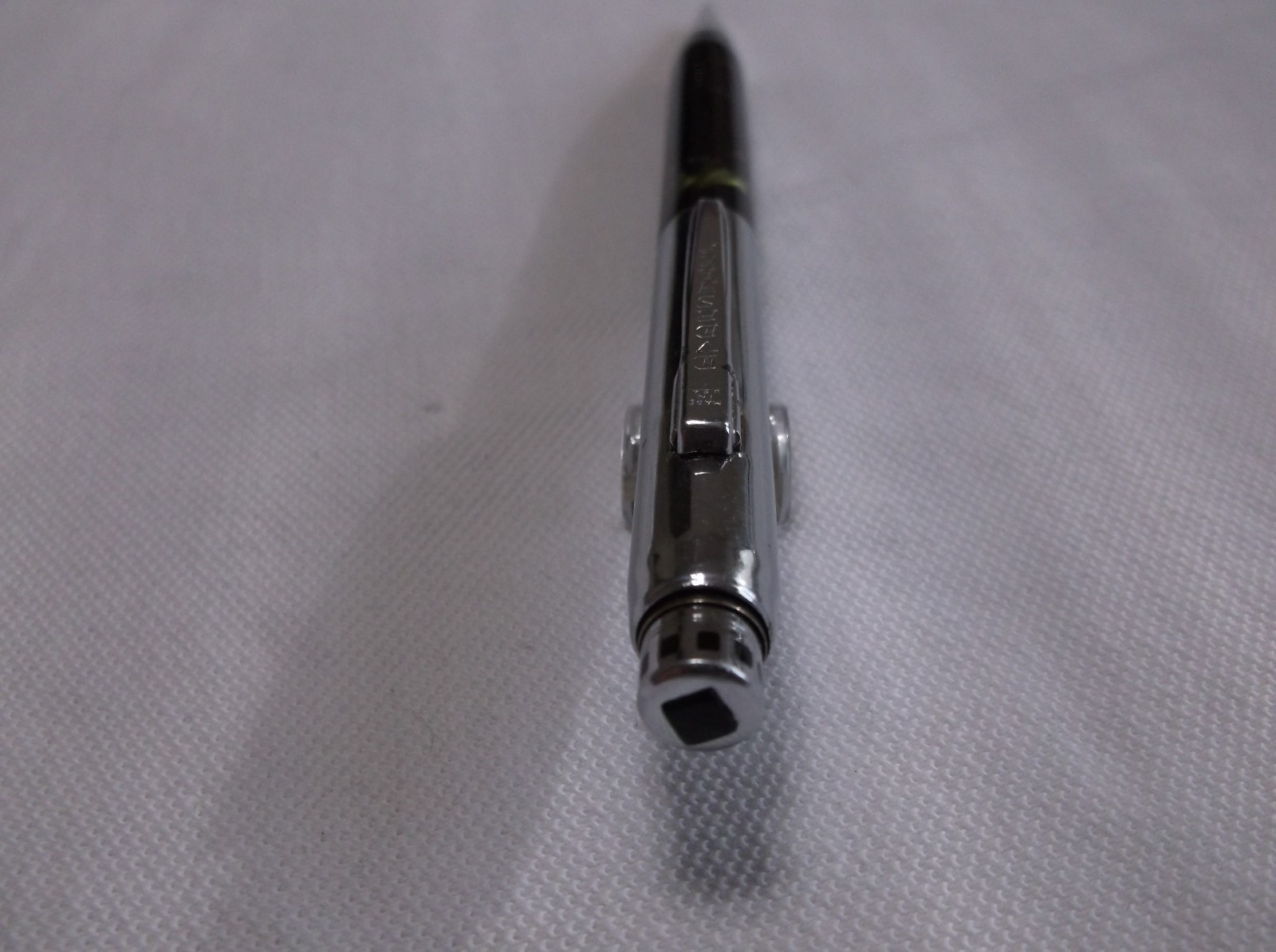 WAHL EVERSHARP CORONET GOLD & GREEN SHELL / CHROME REPEATER PENCIL / 1.1 mm