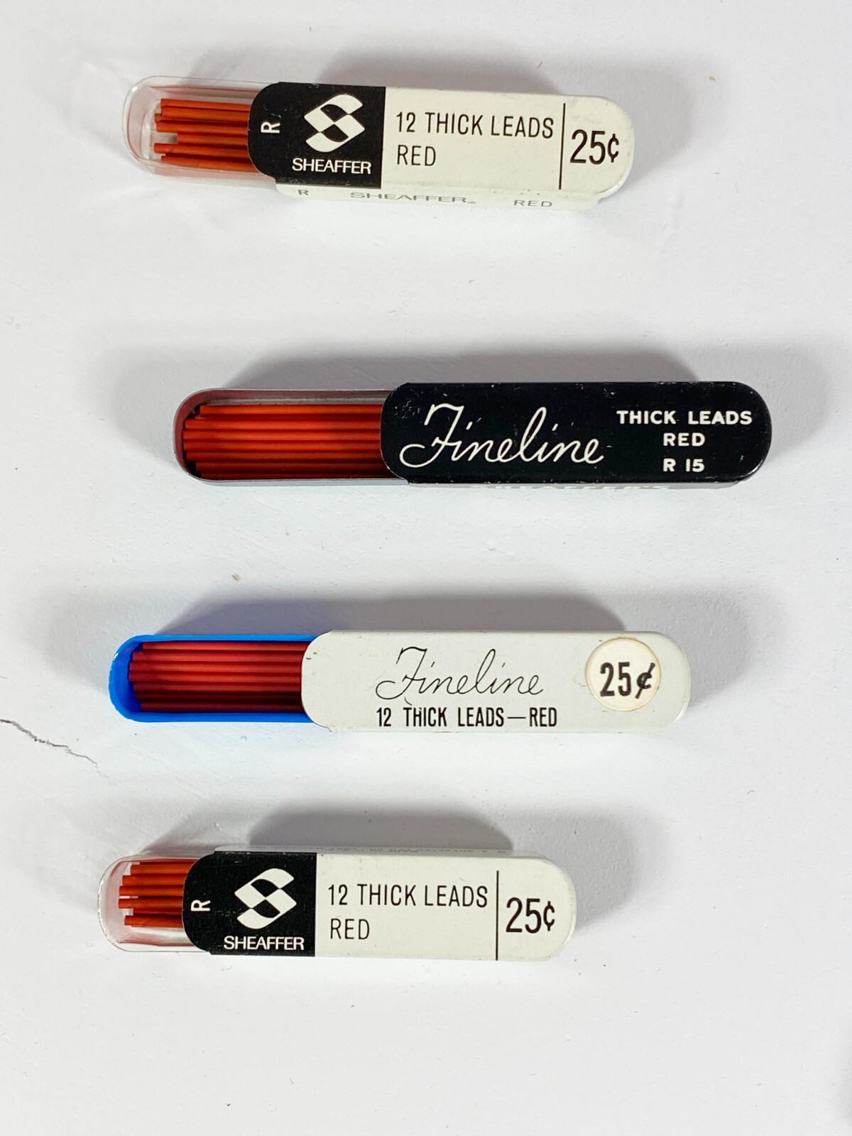 Sheaffer Fineline Thin Red R R15 Castell Thin Lead Blue lot of 10 Pencil