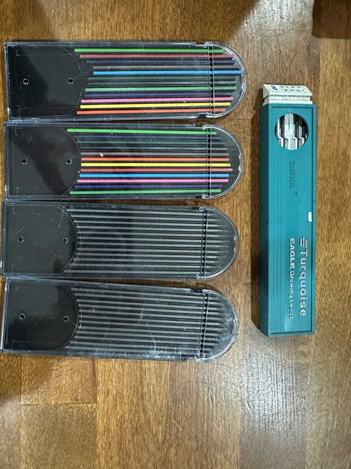 Vintage Turquoise Eagle Drawing Leads Plus Extra Incl. Colored