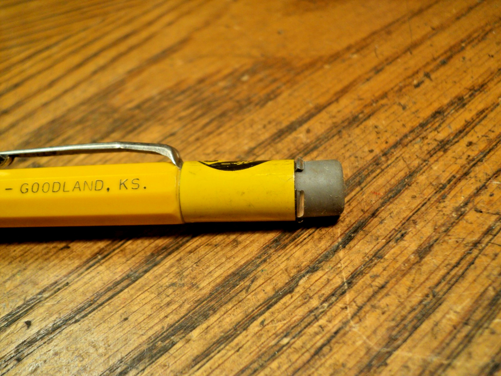 Vintage Autopoint Mechanical Pencil Mueller Grain Co Goodland KS 5-3/4″ Long
