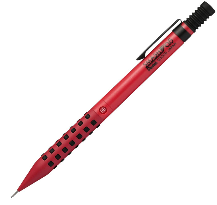 Pentel Smash 0.5mm Mechanical Pencil Red Q1005-19A Japan New