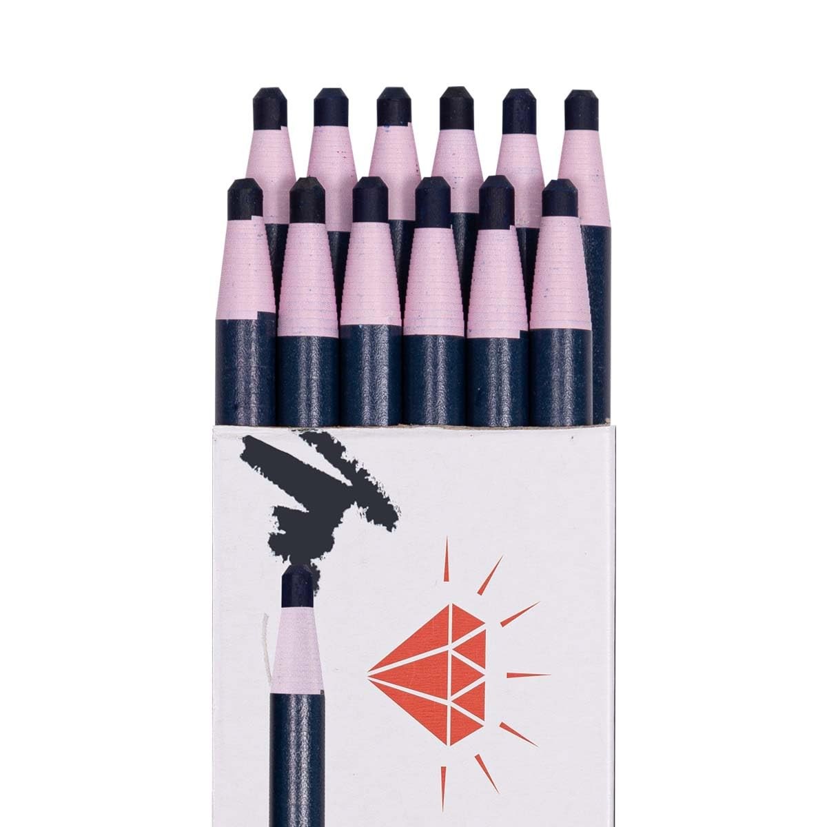 Diamond Peel-Off China Markers/Grease Pencils for 12 Count (Pack of 1), Blue