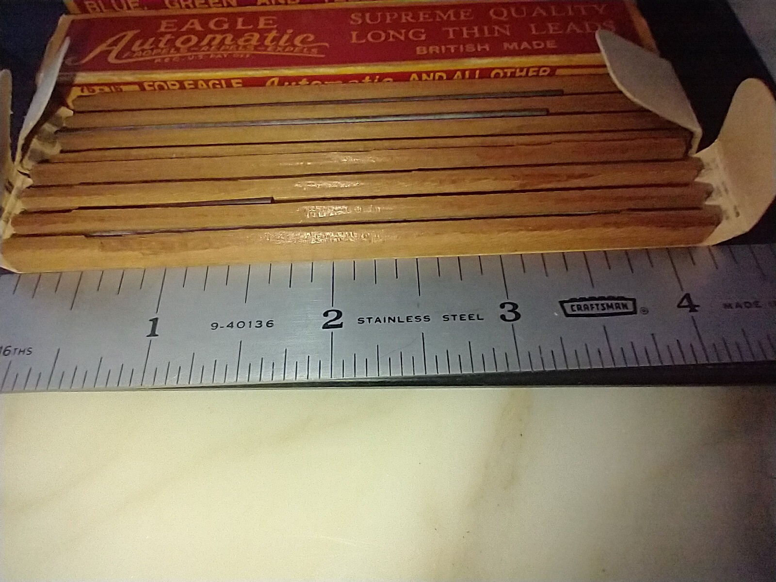 12 Vintage Eagle Automatic Long Thin Black leads In Original Packaging 2 boxes