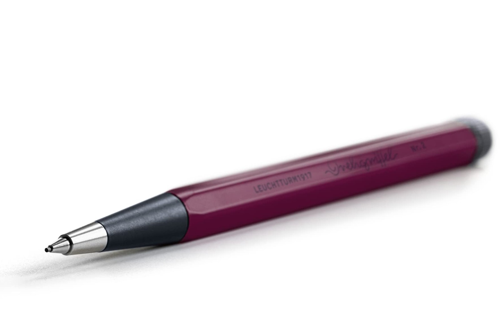 Drehgriffel Nr.2 Retro Mechanical Pencil Red Hexagonal Design 0.7mm Lead