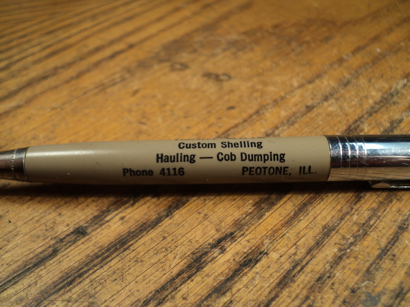 Vintage Wings Mechanical Pencil Custom Shelling – Hauling – Cob Dump Peotone Ill