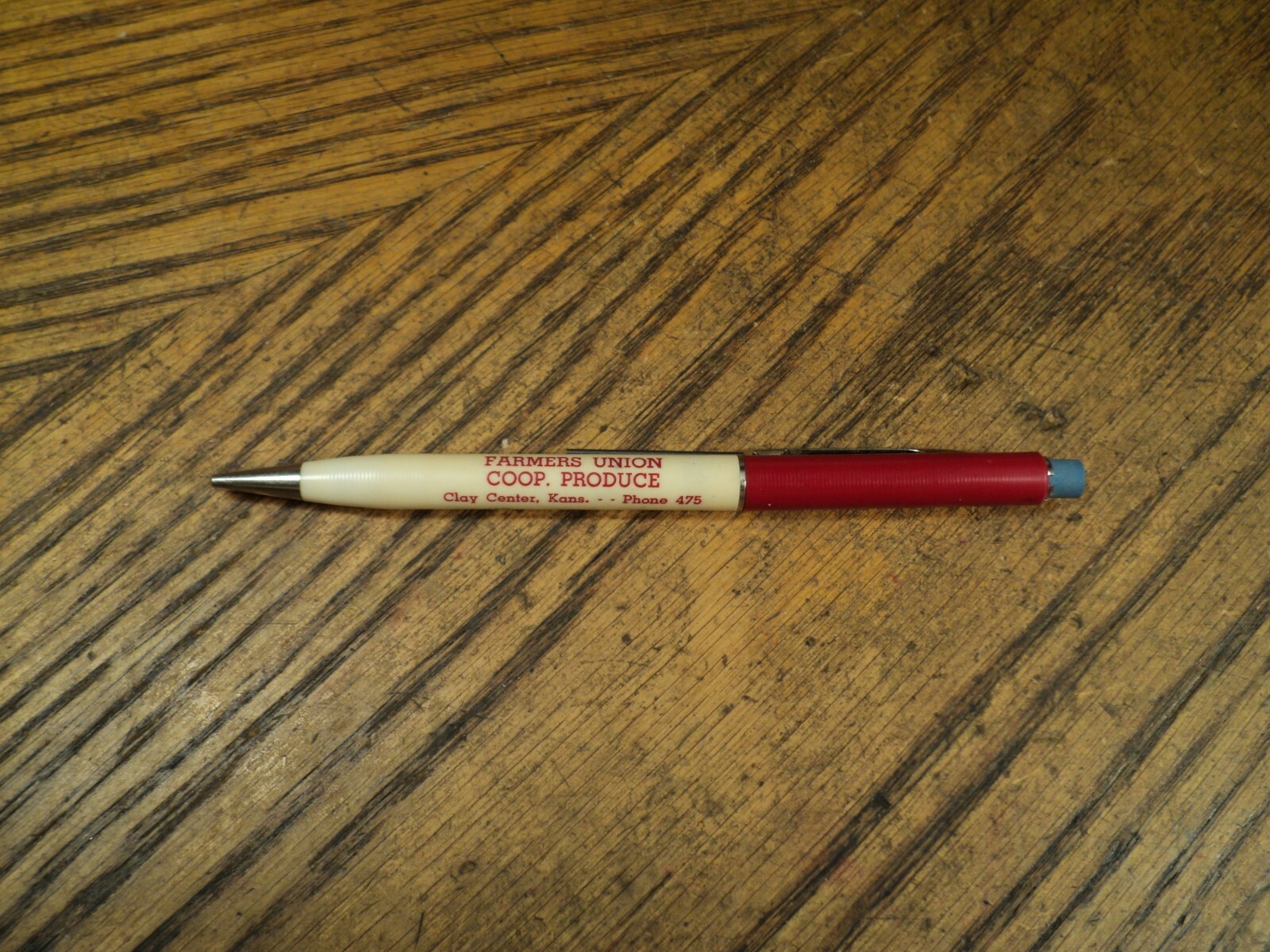 Vintage Short Vernon Mechanical Pencil Mathieson Farmers Union Clay Center KS