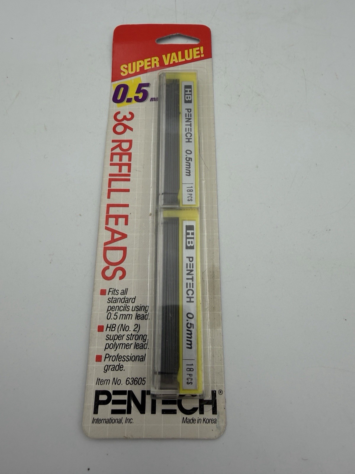 Lot Of 3 Packs Pentech Pentel Refill Lead 0.5 & 0.7mm Vintage 1987 Unopened