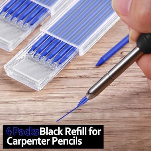 Mechanical Pencil Refills 2.8mm HB 24 Pack Carpenter Graphite for Woodworking