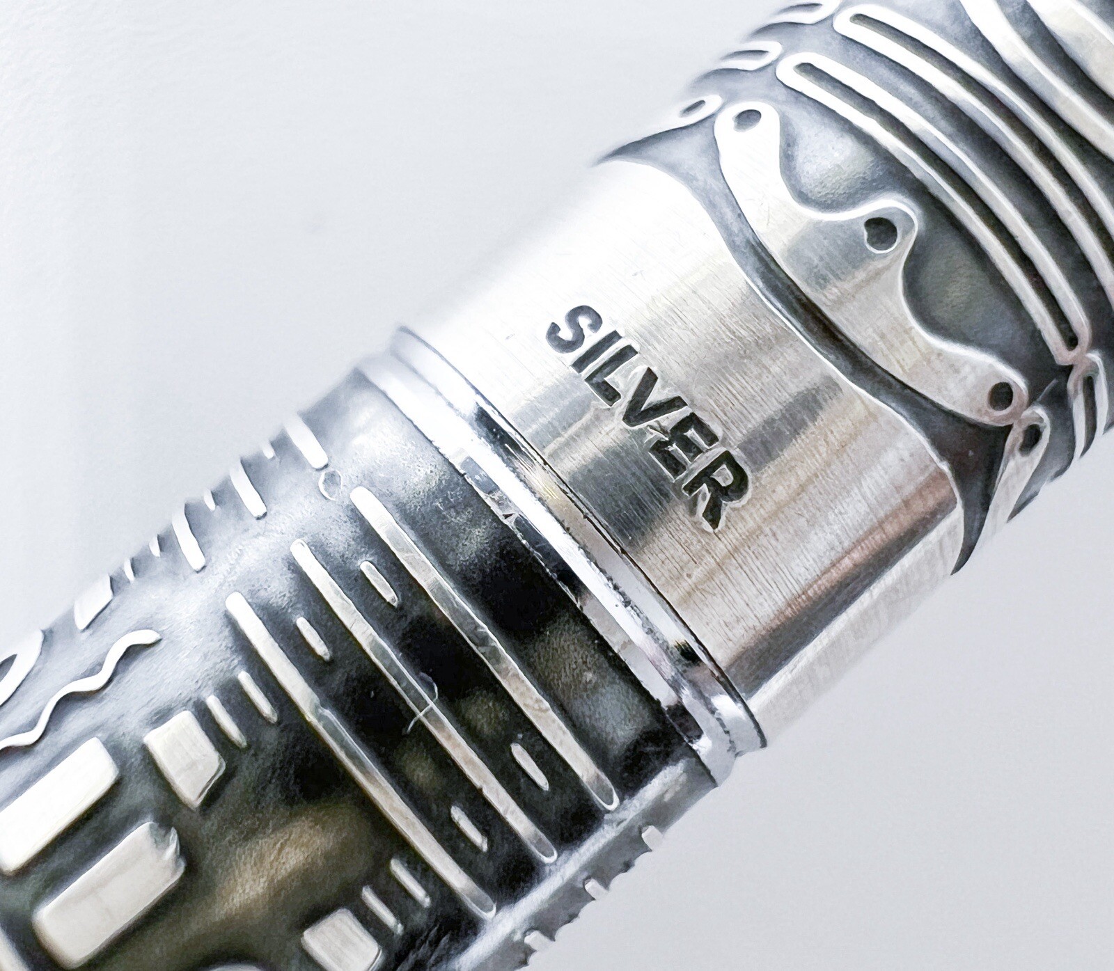 Vintage sailor Egypt Mechanical Pencil 0.5 0.5mm Sterling Silver 925 Box