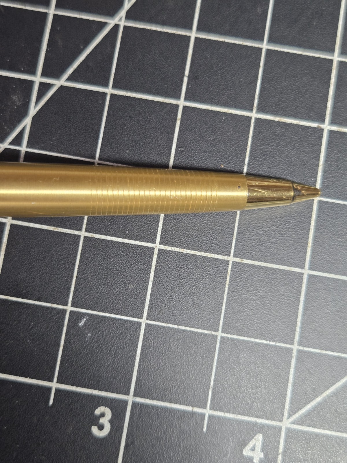 vtg pentel gold tone mechanical lead pencil .5 5