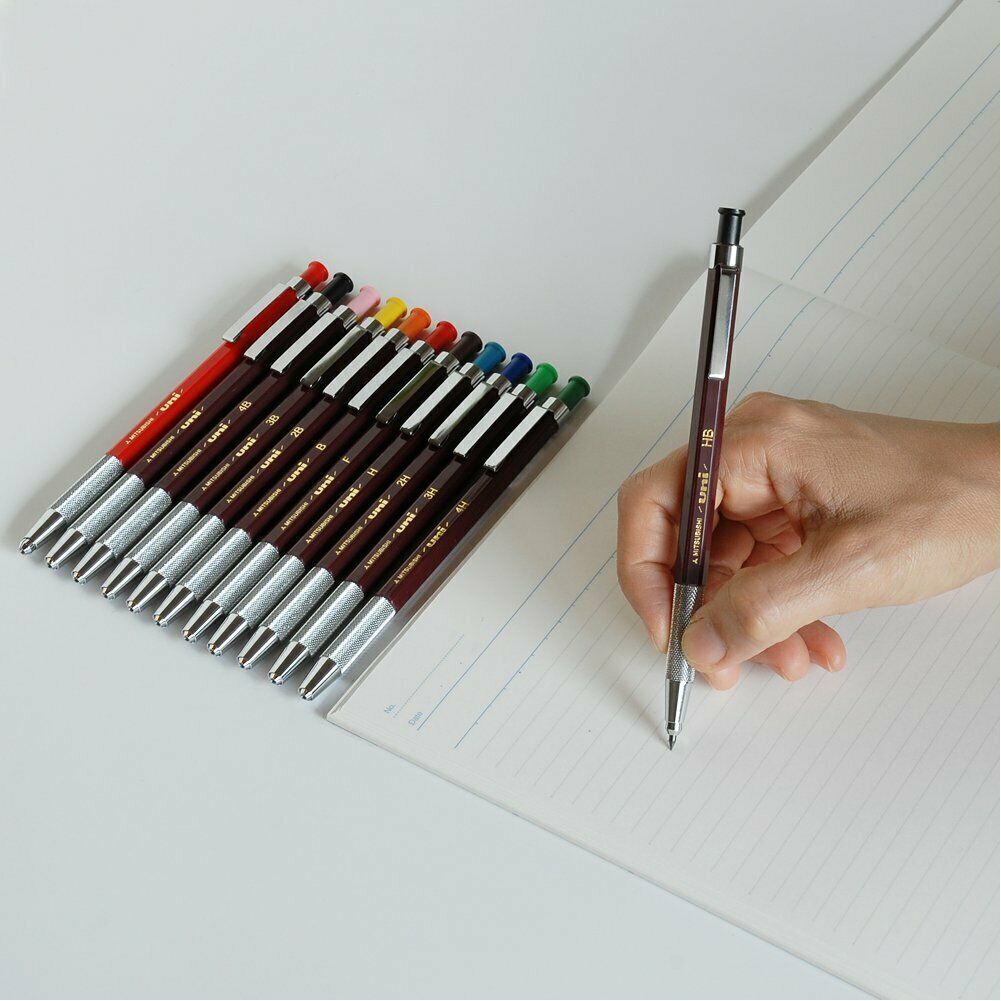 New Uni 2.0mm Lead Holder Drop Type,Mechanical Pencil 2B MH5002B from Japan