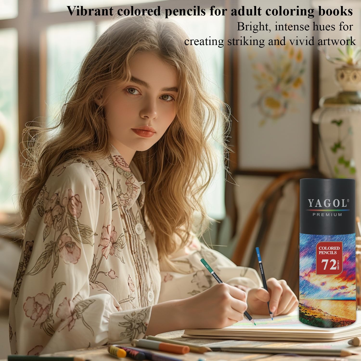 Yagol Colored Pencils for Adult Coloring 1 Count (Pack of 72), Multicolor