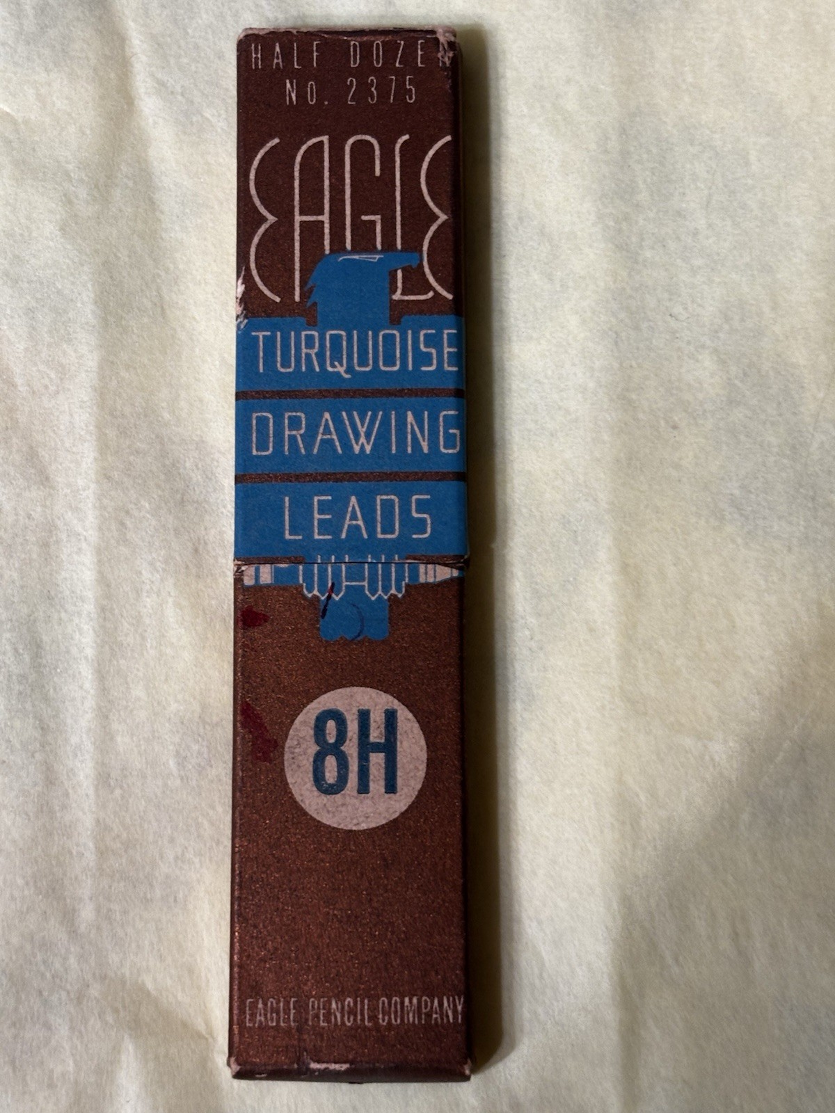 KOH-I-NOOR Adapto 5611 Italy w/ Box Of Eagle Turquoise Drawing Leads 8H VTG