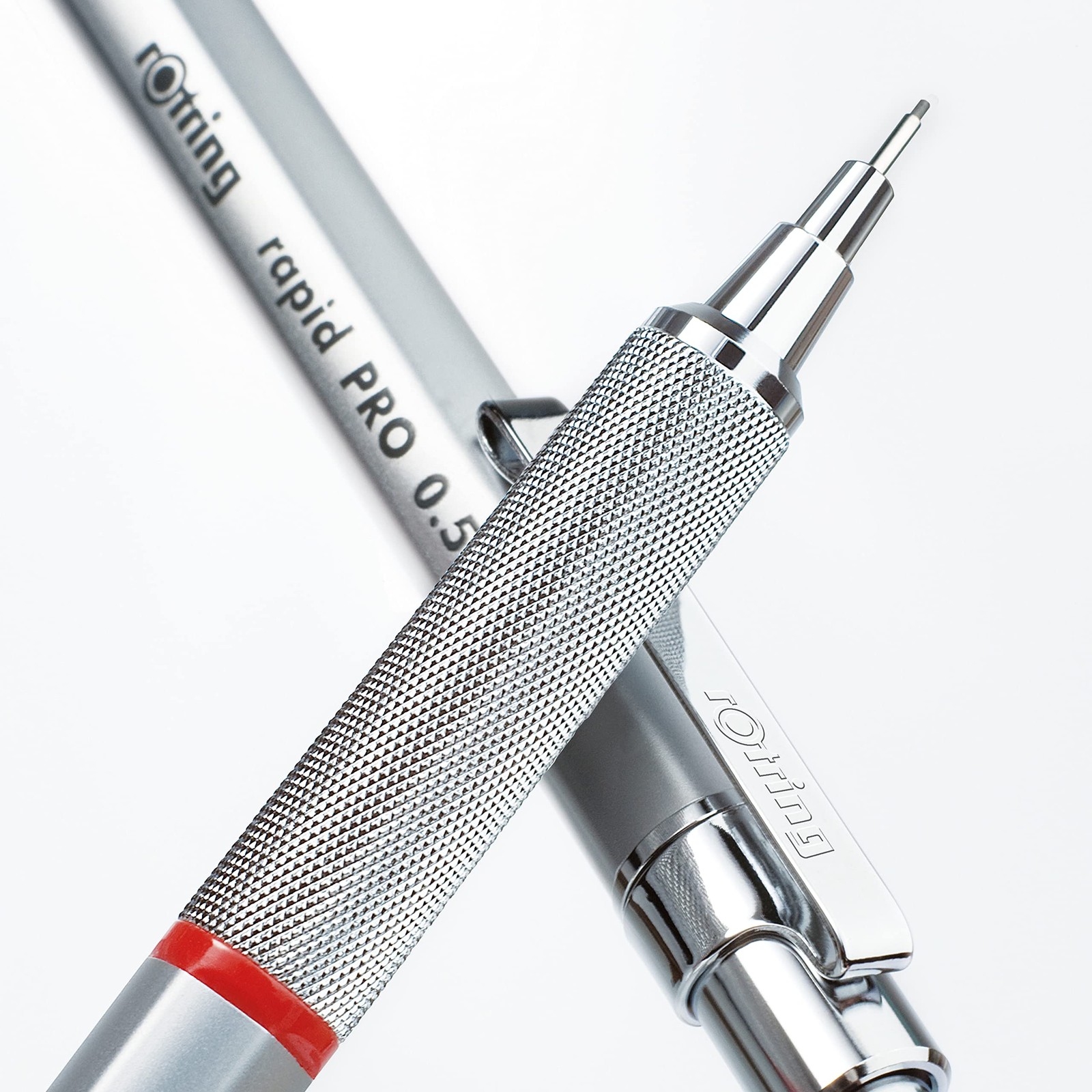 rOtring Rapid Pro Mechanical Pencil, 0.5 mm, 1 count (Pack of 1), Silver