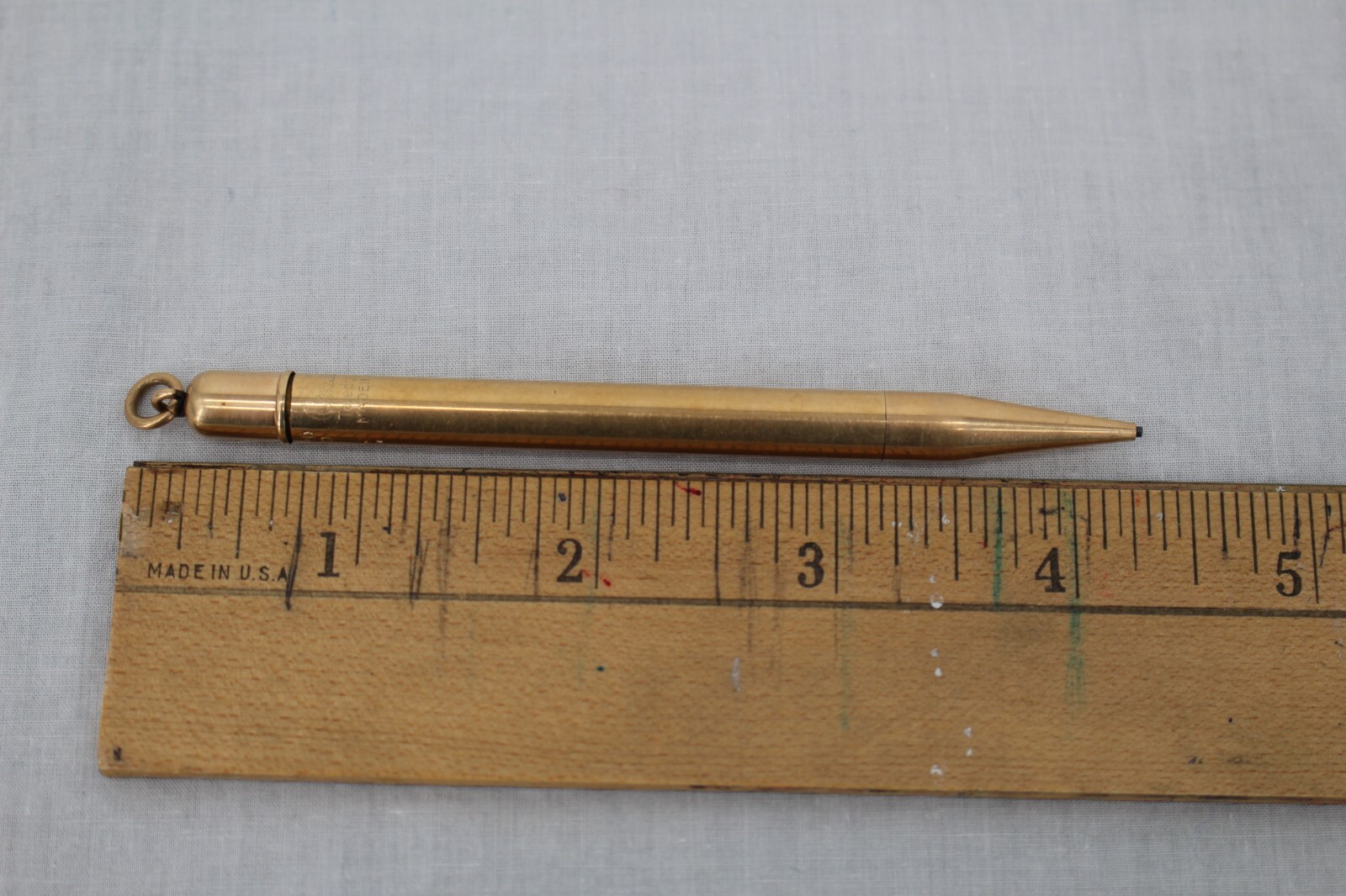 Vintage CONKLIN Mechanical Pencil PAT 1920 Rolled Gold Ring Top Toledo Ohio