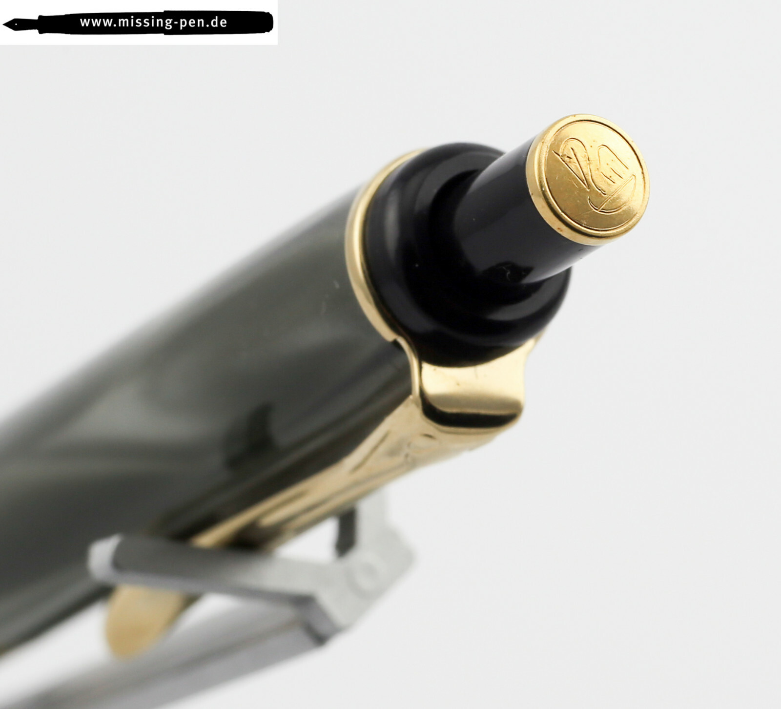 Pelikan Old Style Pencil (0.5 mm) D200 in Grey Marble & Black (gold cap)
