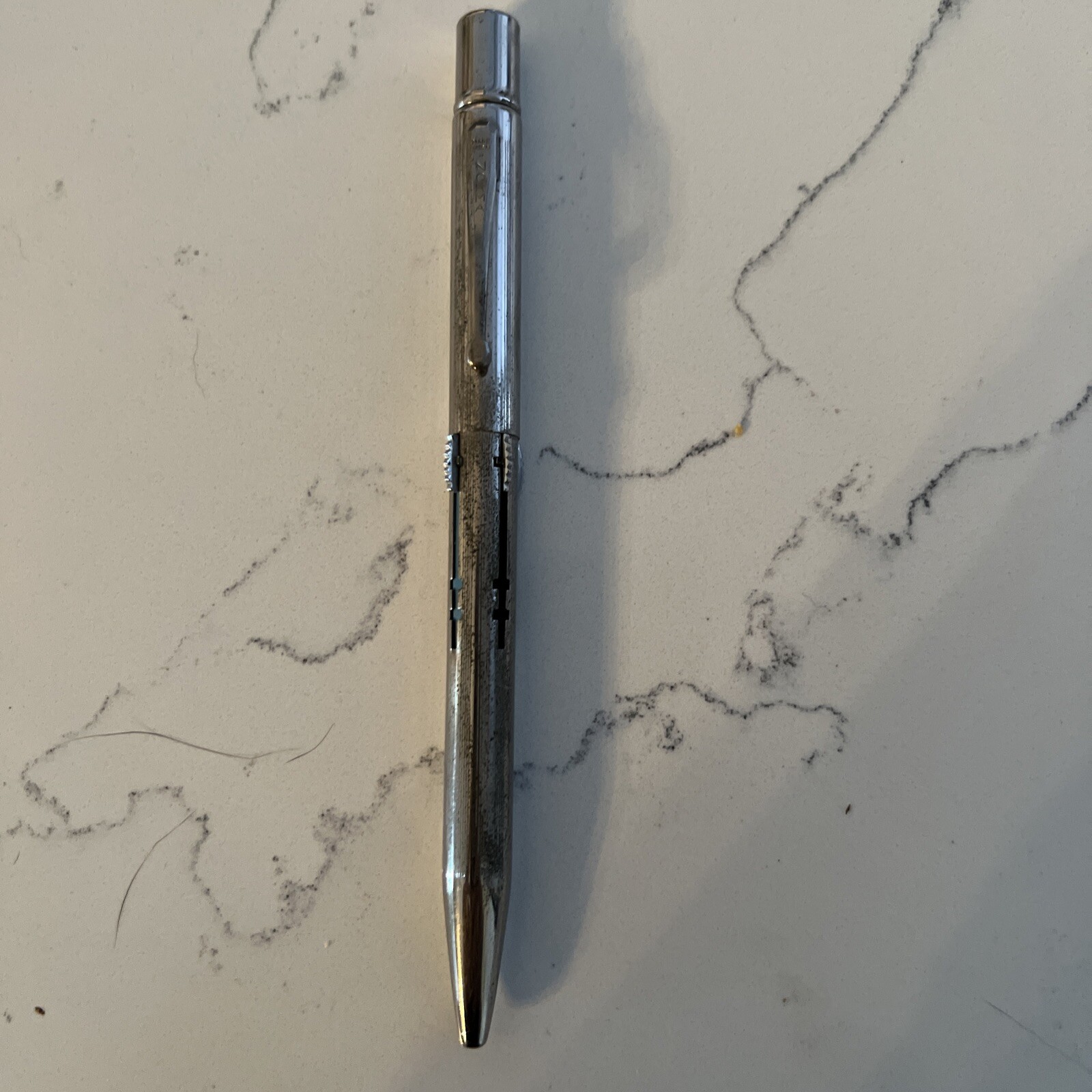 VINTAGE MONEL NORMA PAT USA 4 COLOR MECHANICAL PENCIL CHROME TONE-EB68