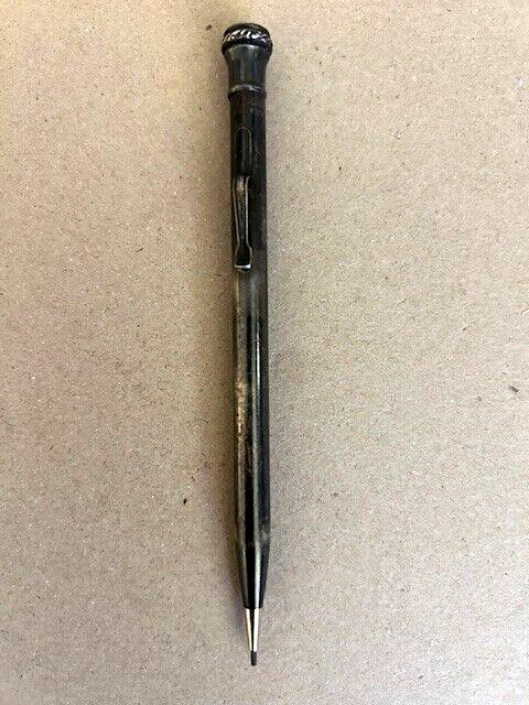 1920’s WAHL Eversharp Silver Plated 5.25″ Clip Mechanical Pencil Original Petina