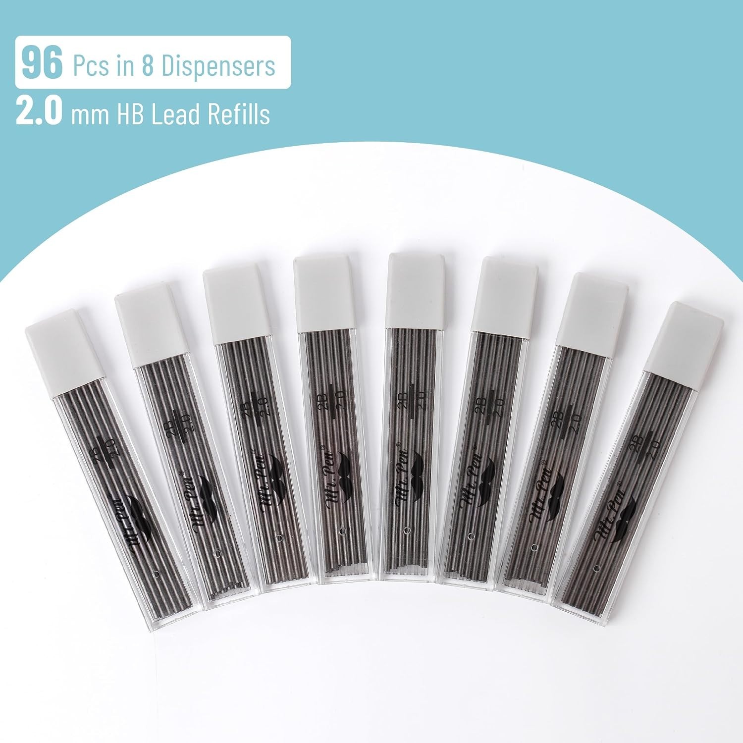 High-Quality 2 mm Lead Refills, 96 Pack – Essential for Woodworking & Drafting