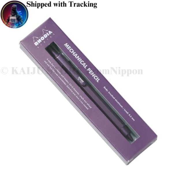 Rhodia Script 0.5mm Mechanical Pencil Aubergine Aluminum Hex Body